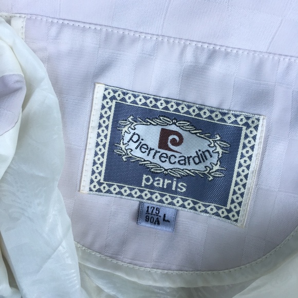 Pierre Cardin Mens Jacket White Large Designer Italian Windbreaker White Coat - Picture 3 of 16